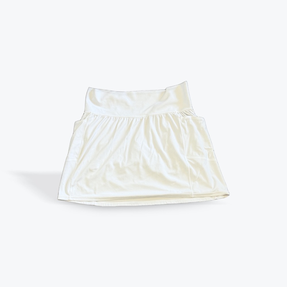 Athleta Salutation Stash Pocket 16.5" Skort White Plus Size 1X Athletic Skirt